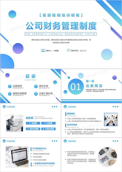 藍(lán)色簡約風(fēng)公司財(cái)務(wù)管理制度培訓(xùn)動(dòng)態(tài)ppt模板下載 熊貓辦公